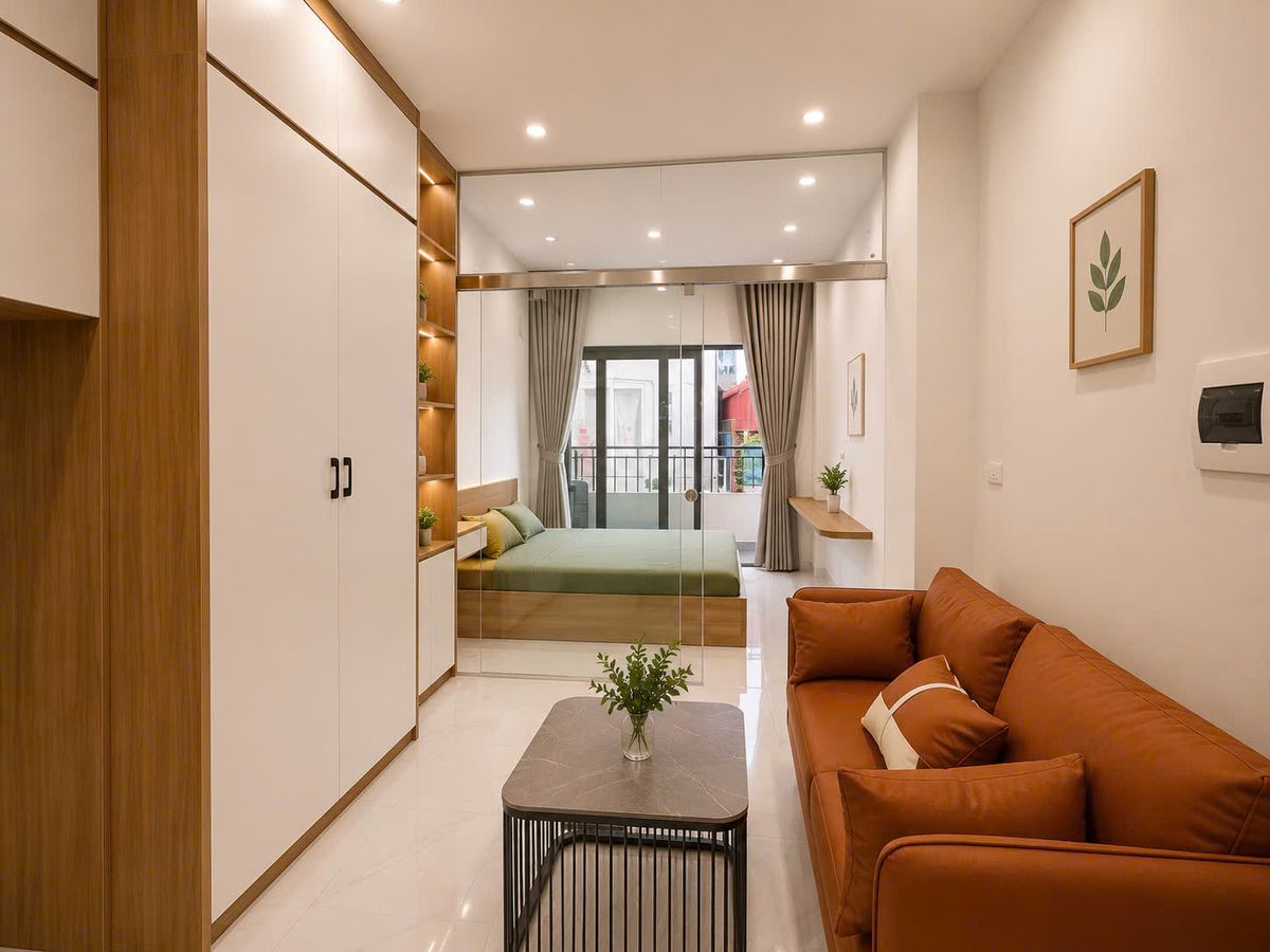 Studio/1 ngủ 1 khách full đồ Ngõ Lan Bá